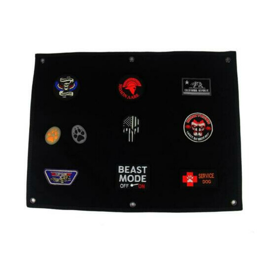 Tactical Military Patch Holder Organizer Badge Display Board Wall Hanging Panel {3}