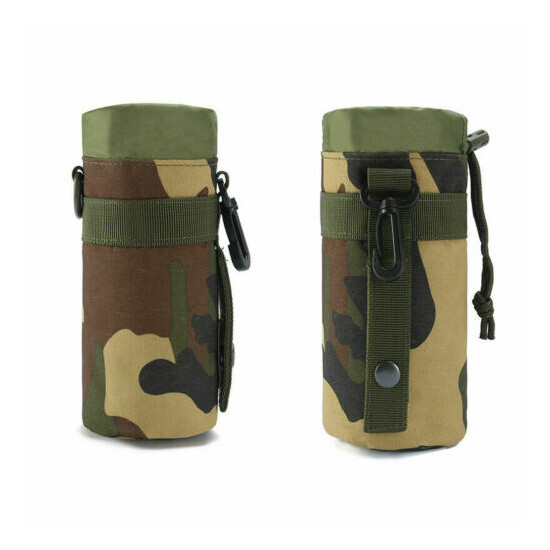 Outdoor Tactical Molle Water Bottle Bag Military Hiking Belt Holder Kettle Pouch {13}