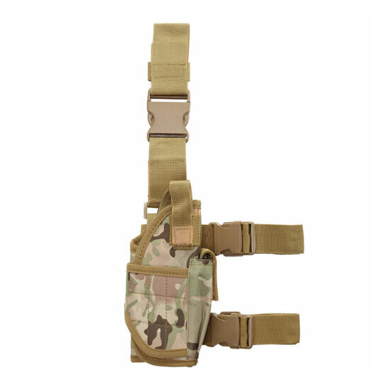 Outdoor Adjustable Hunting Molle Tactical Pistol Gun Holster Bullet Pouch Holder {17}