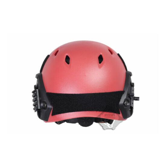 FMA Tactical Airsoft FAST Jump Military Helmet OPS ABS Base Red L/XL {9}