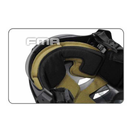 FMA MIC FTP BUMP Helmet EX Simple System Tactical Airsoft Black / Sand {12}