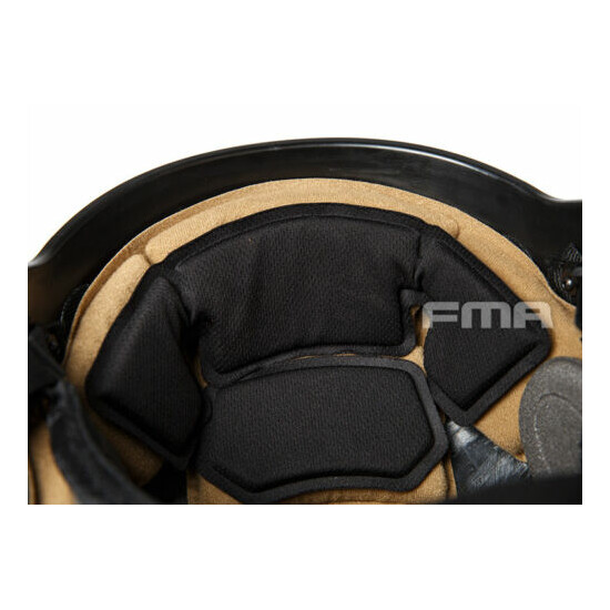TB1268 FMA Hunting Tactical Helmet Airsoft WTF EX Ballistic Helmet BK/FG/TAN {9}