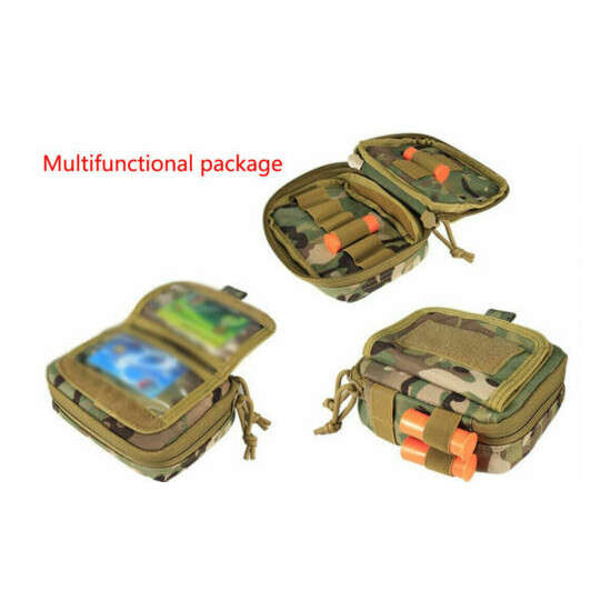 Military Tactical Molle Soft Padded Waist Belt Patrol Combat Battle Web Belt Bag {8}