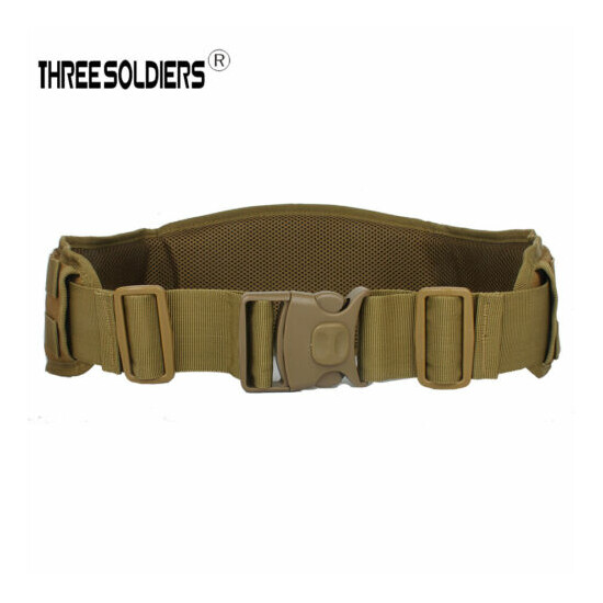 Men Military Belt Tactical Hunting Outdoor Waistband Molle Training Pouch Belt {9}