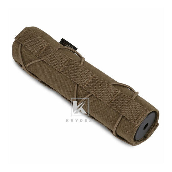 KRYDEX 7 in 18 cm Cover Sleeve Wrap for Suppressor Muffler for Airsoft Coyote D {4}