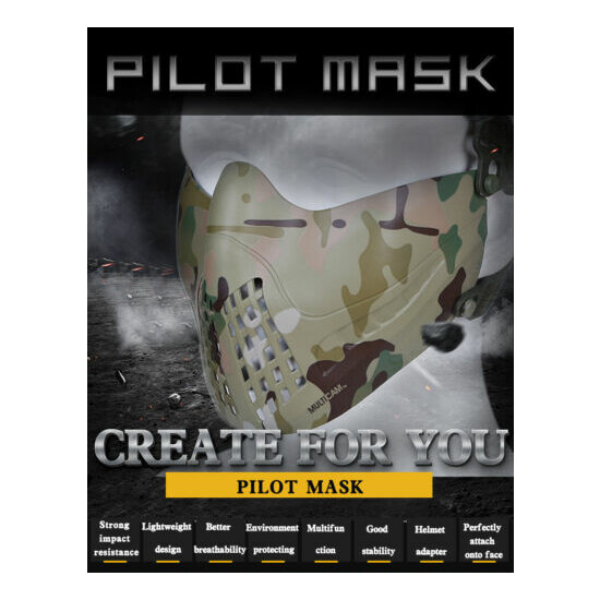 WoSporT Tactical Protective Mask Dual-Mode Headband System M07 Navigator Mask {5}
