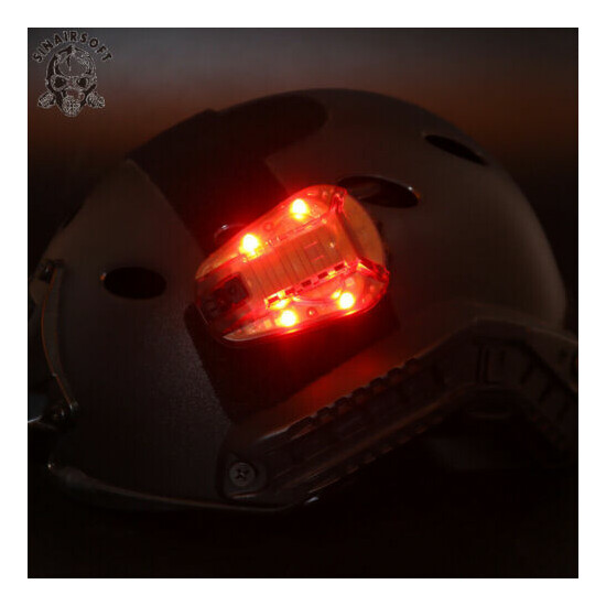 Tactical Manta Strobe Helmet Light Flash IR +Visible Lamp Light Survival Airsoft {8}