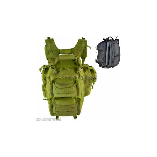 Explorer Olive Drab Tactical Backpack Multiple Pockets - Survival Emergency Kits {1}