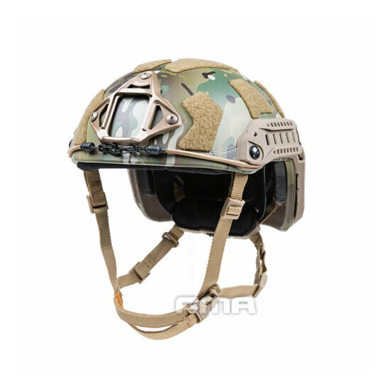 FMA Tactical Airsoft Paintball SF Super High Cut Helmet Protective M/L L/XL {5}