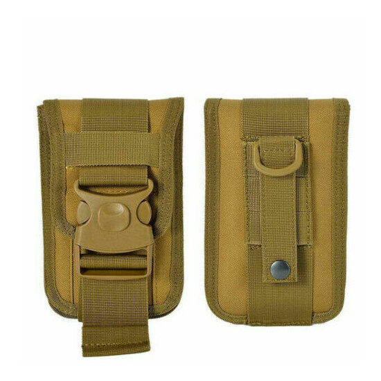 Universal Tactical Cell Phone Belt Bag Pocket Molle Waist Pouch Case EDC Holster {15}
