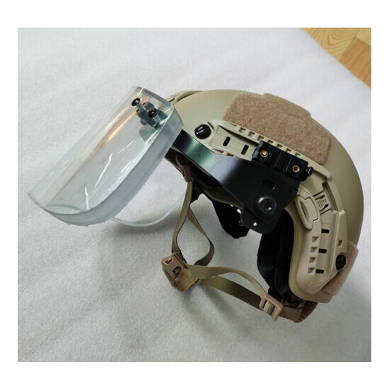 Desert UHMW-PE IIIA Ballistic Bullet Proof Helmet (M) + IIIA Bulletproof Mask {2}