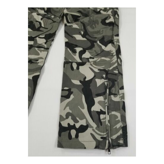 Union Army Cargo Tactical Pant Black/Grey Camo US ARMY Airborne Patch 32R {5}