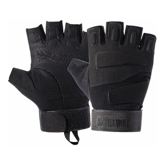 Military Half Finger Fingerless Tactical Hunting Cycling Gloves Outdoor Sport US {10}