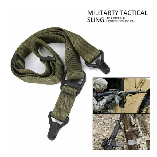 Tactical Heavy Duty Detach 1 or 2 Point Rifle Sling Adjustable W/ QD Buckle USA {1}
