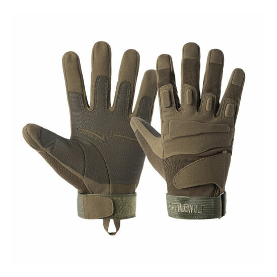 Tactical Full Finger Gloves Army Military Combat Hunting Shooting Sniper Mittens {15}