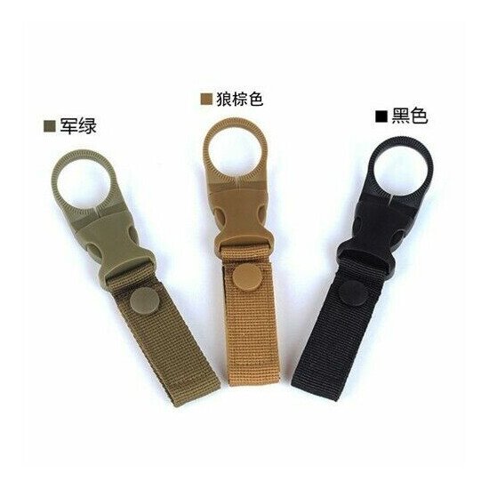 Tactical Molle Buckle Hook Hanger Fixed Ring For Molle Webbing Belt Bottle Key {3}