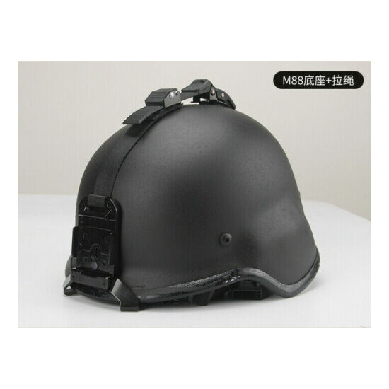 Tactical Airsoft Helmet NVG Helmet Mount Bracket + M88 Base Adapter + Rope {7}