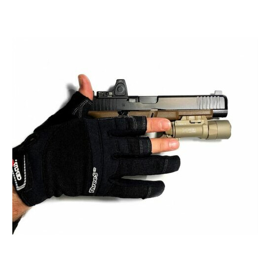 Tactical Versatile Gloves Open Fingers Lightweight Breathable Multi Purpose Use {9}