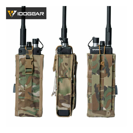 IDOGEAR Tactical Radio Pouch For PRC148/152 Walkie Talkie Holder MBITR MOLLE {3}