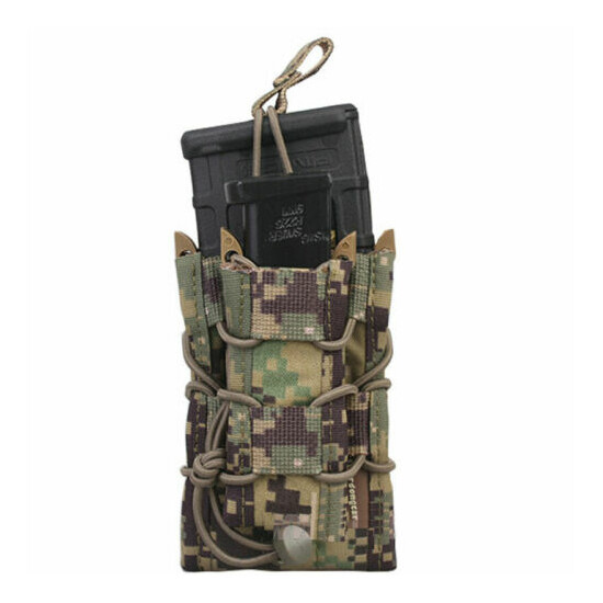 EMERSON Tactical 5.56 Modular Rifle Double Magazine Pouch MOLLE Pistol Holder {19}