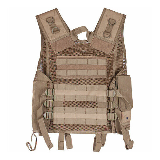 NEW Heavy Duty Military Assault Cross Draw MOLLE Tactical Vest ACU DIGITAL CAMO {4}