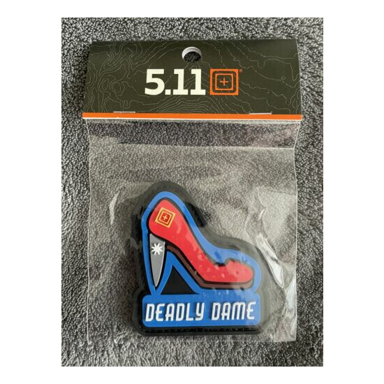 NEW 5.11 Tactical Deadly Dame Hook Back Morale Patch 81742 {1}