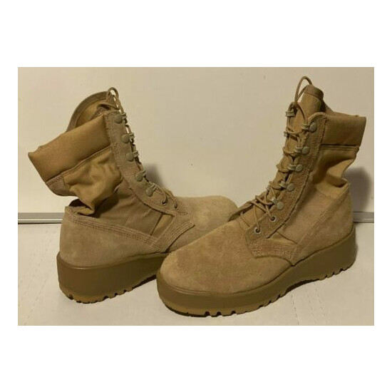 Hot Weather Army Combat Boots Size 6.5 Vibram SPM1C1-13-D-1017 Beige 6 1/2 Tan {2}