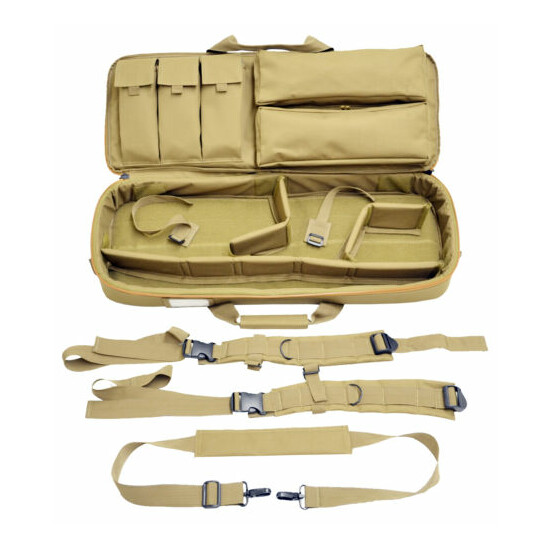 Black - Explorer Mojo Tactical Modulated Concealed Rifle Gun Case Backpack {9}