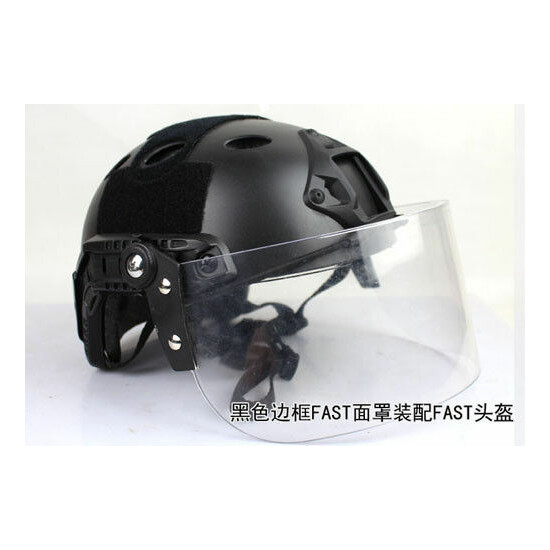 Paintball Protect Face Shield Lens Mask Goggles For Mich FAST Tactical Helmet {7}