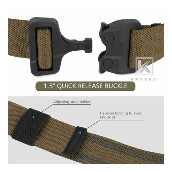 KRYDEX Tactical Thigh Strap Elastic Band for Drop Hanger Holster Coyote Brown {10}