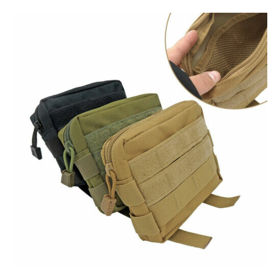 1Pc Tactical Molle Pouch EDC Belt Waist Pack Utility Phone Pocket Hanging Bag #w {1}