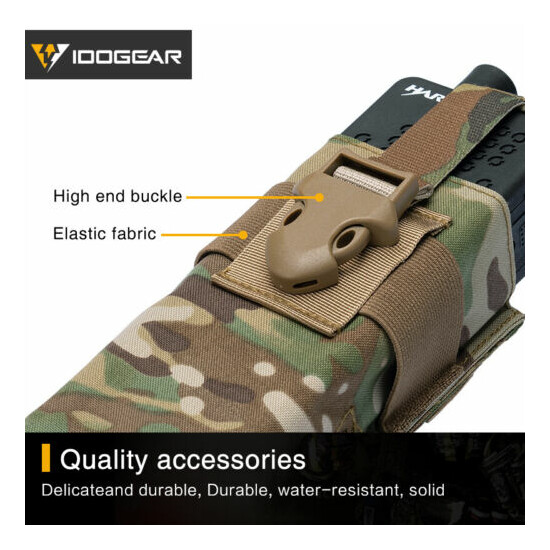 IDOGEAR Tactical Radio Pouch For Walkie Talkie MBITR PRC148/152 MOLLE Military {8}