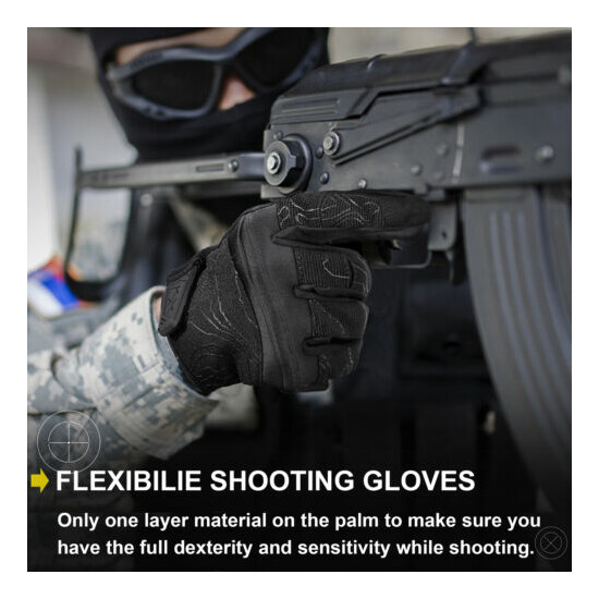Tactical Full Finger Gloves Army Military Combat Hunting Shoot Paintball Airsoft {3}