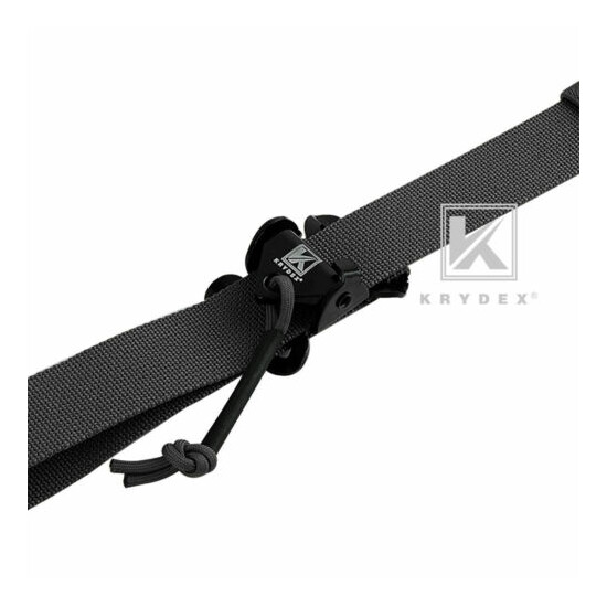 KRYDEX Tactical Sling Modular Slingster Pull Tab 2-Point Sling Adjustable Black {7}
