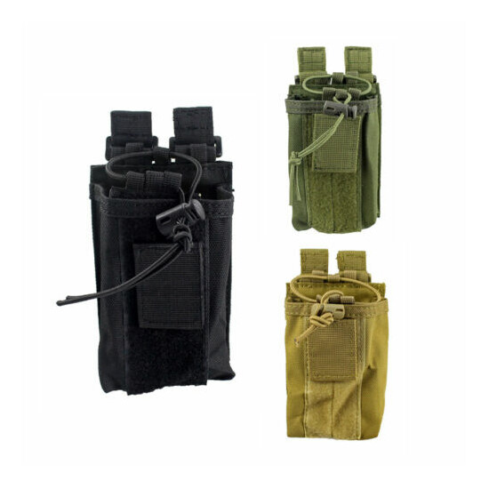  Tactical Radio Holder Molle Radio Holster Military Heavy Duty Radios Pouch Bag {1}