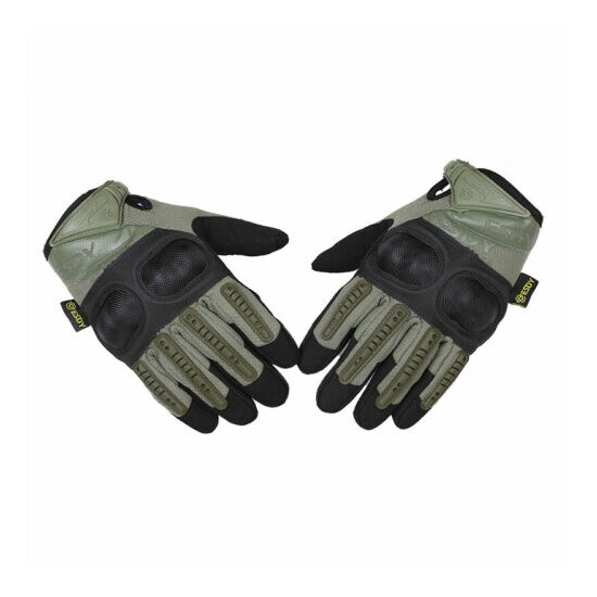 Tactical Hard Knuckle Full Finger Gloves Army Military Hunting Shooting Mittens {14}