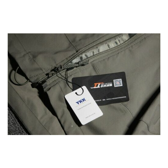 Tactical Nylon Soft Shell Zipper Coat PCU L5 Wind Coat Hiking Climbing Jacket {4}