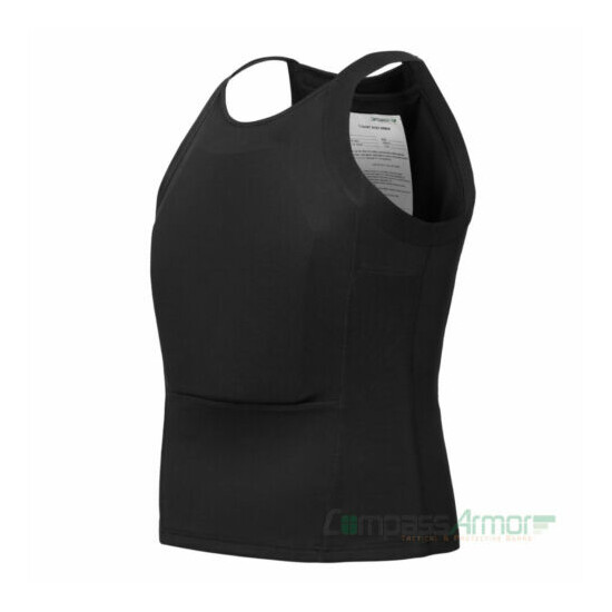 Ultra Thin Concealed T shirt Body Armor Vest Bulletproof made with Kevlar IIIA {1}