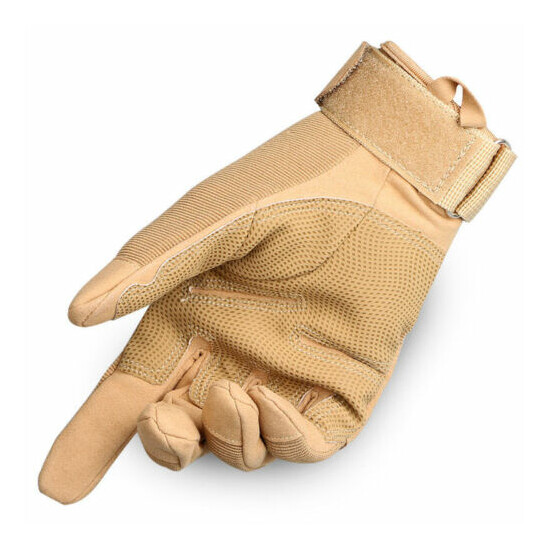 Tactical Full Finger Airsoft Military Hunting Cycling Protective Sports Gloves {15}
