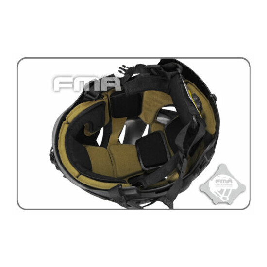 FMA MIC FTP BUMP Helmet EX Simple System Tactical Airsoft Black / Sand {13}
