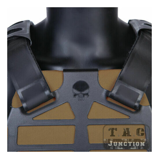 Emerson Tactical Skeleton Armor Frame Plate Carrier Vest + Plates Lightweight {4}