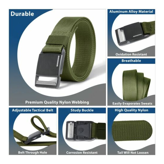 Winchester Tactical Belt Magnetic Buckle, Nylon Heavy Duty Work Belt For Men {21}