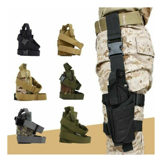 Outdoor Adjustable Hunting Molle Tactical Pistol Gun Holster Bullet Pouch Holder {2}