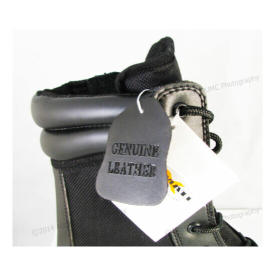 NIB Men's Tactical Boots 8" Black Combat Military Work Shoes Zipper, Sizes:6-15  {10}