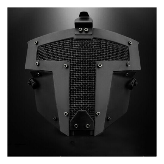 Tactical Steel Full Face Mask Shield Protector For ACH / MICH / FAST Bump Helmet {2}