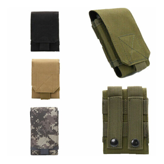 Tactical Military Belt Bag Waist Bags Molle 5in Phone Pouch Utility Pack Durable {1}