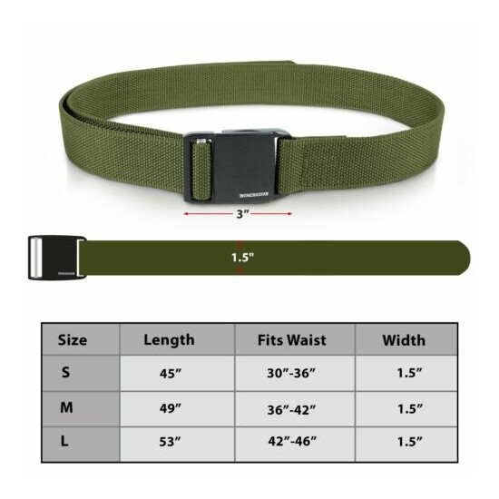 Winchester Tactical Belt Magnetic Buckle, Nylon Heavy Duty Work Belt For Men {20}