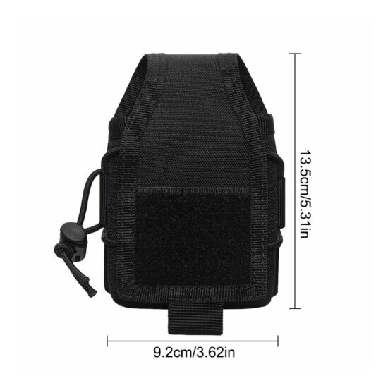 Tactical Military Molle Radio Pouch Walkie Holster Talkie Holder Waist Belt Bag {5}
