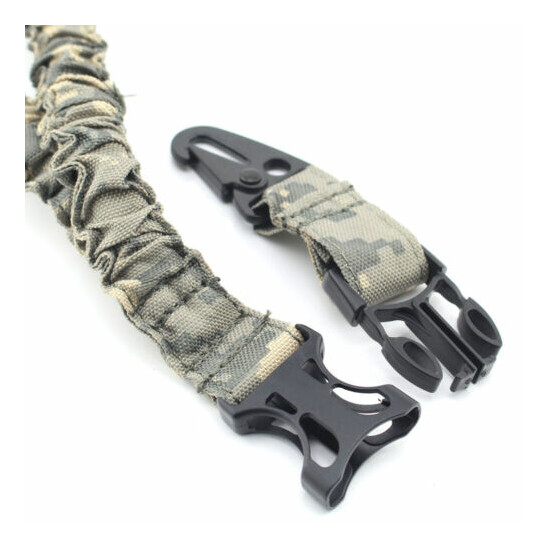 Tactical One Single Point Sling Bungee Rifle For Gun Strap Quick Buckle {10}