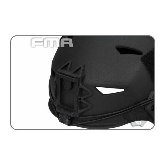 FMA MIC FTP BUMP Helmet EX Simple System Tactical Airsoft Black / Sand {7}